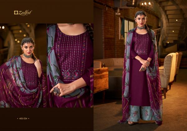 Zulfat Mohini 8 Designer Cotton Embroidery Dress Materials